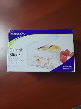 Goc-301 Progressive Garnish Veggies And Fruit Slicer 2 Cup Nonskid Open Box Dishwashersafe