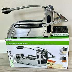 Progressive International 078915028693 Prepworks By Deluxe Potato Cutter Cuts Fries Vegetables - 2 Blades