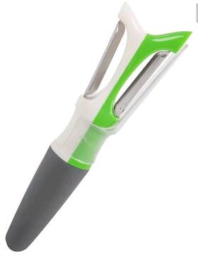 Progressive International 078915064851 Prep Solutions Stainless Steel Dual-sided Produce Peeler And Blemish Remover