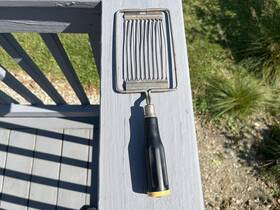 Slicer11 Progressus Vintage Italy Tomato Slicer 11.5 Inch Black Yellow Handle