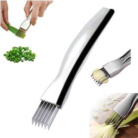 Puskiu 785016109465 Shred Silk The Knife 2024 Upgrade Green Onion Cutter Stainless Steel Choppe For