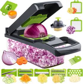 Sw-vc-01 Putsea Vegetable Chopper Veggie Multifunctional 13 In 1 Food Slicer Dicer With 8