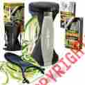 Pv17 Premium V Slicer Vegetable Spiral Spiralizer Bundle Black