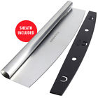 Pz-0hndl Northstar Decor Inch Stainless Steel Pizza Rocker Slicer Mezzaluna Knife