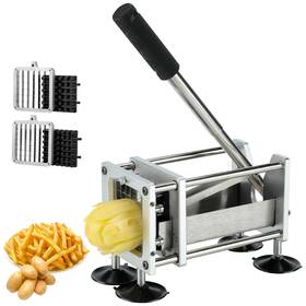 Qangboon 658370833898 French Fry Cutter Professional Stainless Steel Potato With 1/2 Inch An
