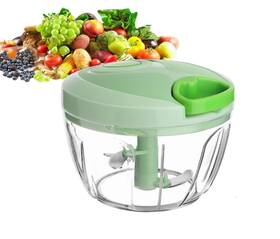 Qdgmxiv 788934184248 Vegetable Chopper Manual Food With Container Hand Pull String Veggie