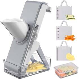Hy-172 Quantumcraft Premium Grade 3-in-1 Mandoline Slicer And Vegetable Chopper - Effortless French Fry