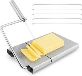 22340388 Qwlwbu Stainless Steel Cheese Slicer Cutter Multipurpose 1 Inch Silver