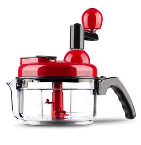 Zh-338e Qzukoy Hand Crank Food Processor Chopper For Vegetables Fruits Nuts With Egg White S
