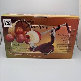 5920 R&m Apple Machine Peeler Corer Slicer. Firm Grip Suction Base. Instructions. New
