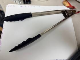 12926 R Sle Rosle Stainless Steel And Silicone Locking Tongs Model