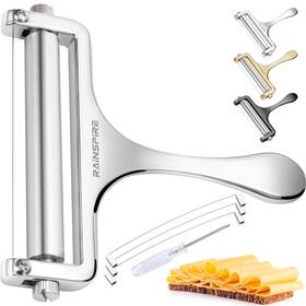 Rainspire 331662921190 Upgraded Cheese Slicer With Replaceable Wires Stainless Steel Slicers For Block