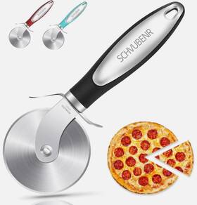 Rainspire 798825343685 Kitchen Large Pizza Cutter Wheel Stainless Steel Slicer Sharp Blade