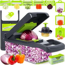Raiqee 313054582584 Vegetable Chopper Onion Mandolin Slicer