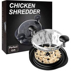 Raja-inventory-3310 Raja Inventory Inc Chicken Shredder Expert Meat Tool Twist Clear Lid Adjustable Hand
