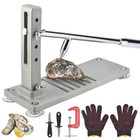 Yn-588 Realplus Oyster Shucker Tool Set Adjustable Clam Opener With Shucking Knives Gl