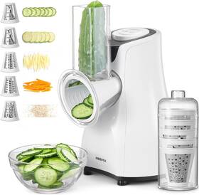 Reemix 313023975973 Electric Cheese Grater 5 Multi Blade Shredder Salad Maker For Hom