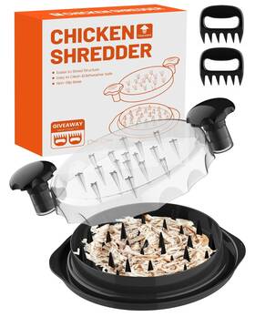 Rempole 793898660455 Chicken Shredder Tool Twist Large Ergonomic Handle Meat Machine For