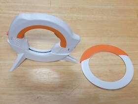 233veggiechoppercircleknife Renewgoo Rolling Blade Knife With Stand And Ceramic Interchangeable