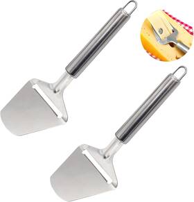Robohook 707906286049 2pcs Cheese Slicer Handheld Small Stainless Steel Silver Peeler Planer C