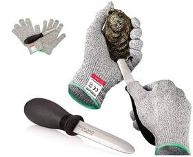 Rockland Guard 702840288821 Oyster Shucking Set- High Performance Level 5 Protection Food Cut Resistant G