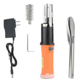 Roedeer 767392596213 Cordless Electric Fish Scaler Tools Built-in 12v Rechargeable Battery 2 Cutte