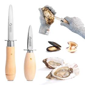 Roedeer 767392865937 Oyster Shucking Knifeoyster Shucker Tools2 Pairs Knife And Clam Knifel