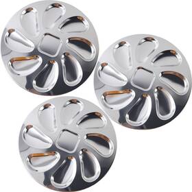 Ronyoung 716942405185 3pcs Stainless Steel Oyster Plate Grill Pan Serving Trays For