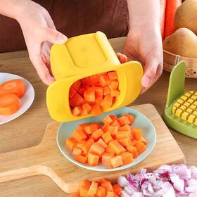 Egs-24r Rrr Connect 2-in-1 Manual Vegetable Slicer And Chopper Easy-to-clean Hand Press Dicer For Oni