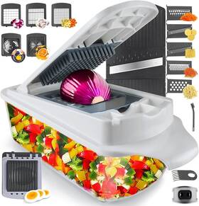 Ruk 313037954988 Vegetable Chopper Slicer Onion Dicer Multi 22-in-1 Veggie Mandoline Food Cutter