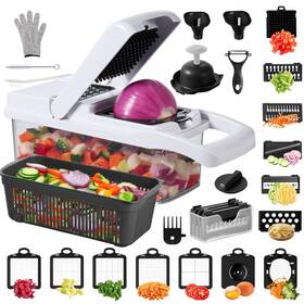 Rulukemuxi 195072007695 26 In 1 Vegetable Chopper Mandoline Slicer For Kitchen Veggie Food