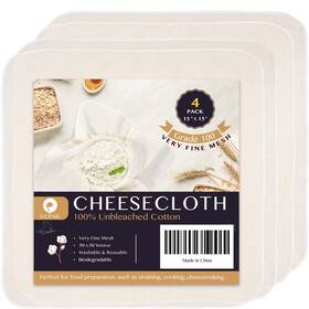 S.ceng 608571784017 Precut Cheesecloth 15 X 15ftft 4 Pack Grade 100 Ultra Fine For Straining And Cook