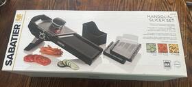 Sabatier 024131328000 Stainless Steel Chefs Mandoline Slicer 3 Blades And Blade Holder