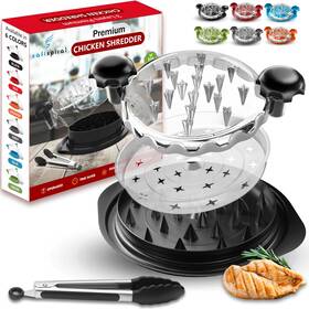 Safispiral 860012076345 Chicken Shredder Tool Twist Large 3 Layers Non Slip Meat With Remo