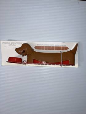 5550524 Sakar International Dachshund Weiner Hot Dog Slicer With Condiment Cup Cutter Tool Target Nwt
