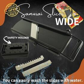 Sakura Japan Products 582772450161 Samurai Mandolin Slicer Wide - 76mm