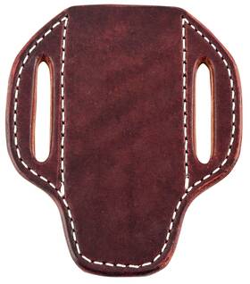Pksb200 San Saba Leather Pancake Vertical Large Knife Sheath Color Burgundy Latigo