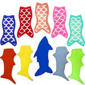 S192203-100101 Satomoto Popsicle Holder Bags Mermaid And Shark Ice Pop Sleeves Freezer Reusable Popsi