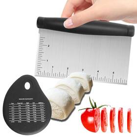 Sayforer 699838395176 Stainless Steel Dough Scraper And Chopper - 6 Inch Multi-purpose Kitchen Tools