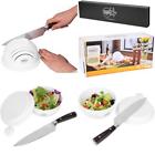 Sbkni Golden Spoon Premium Salad Cutter Bowl Knife Durable Plastic