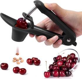 Schvubenr 744110031812 Cherry Pitter Tool - Stainless Steel Corer With Ergonomi