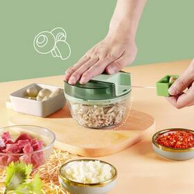 Scsxgo 716035821779 Manual Food Processor Vegetable Chopper Portable Hand Pull String Garlic M Inch