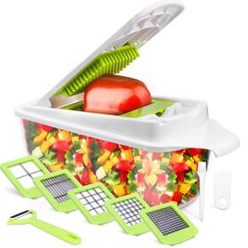 B436-09 Sedhoom Direct Food Dicer Chopper 5 Blades Onion Kitchen Fruit And