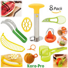 Sg-8pc Fruit Slicer Peeler Set Stainless Steel Pinecorer Watermelon 650226591693