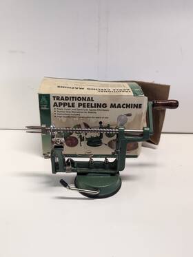 Signature Series 072898934514 Apple Peeler Machine Heavy Duty Green Peel Core Slice Clamp Bas