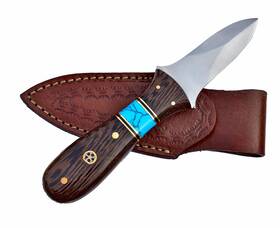 Amz-4-1 Silver Edge Knives Oyster Shucking Knife Handmade Shucker Opener Tool Wenge