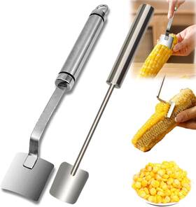 Sixcar 445001272217 2024 New Long Handle Stainless Steel Corn Stripping Tool Cob Stripper