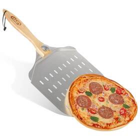 Sdpp01 Sizzledelite 12 Inch Perforated Pizza Peel - Lightweight Nonstick Aluminum Paddle