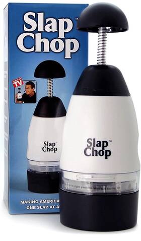 Slap Chop 860006104801 Original Slicer Chopper With Stainless Steel Blades And Butterfly Openin