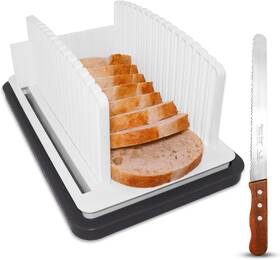 Se-002 Sliceelite Bread Slicer For Sourdough Rounds - Adjustable Slicing Guide Wi